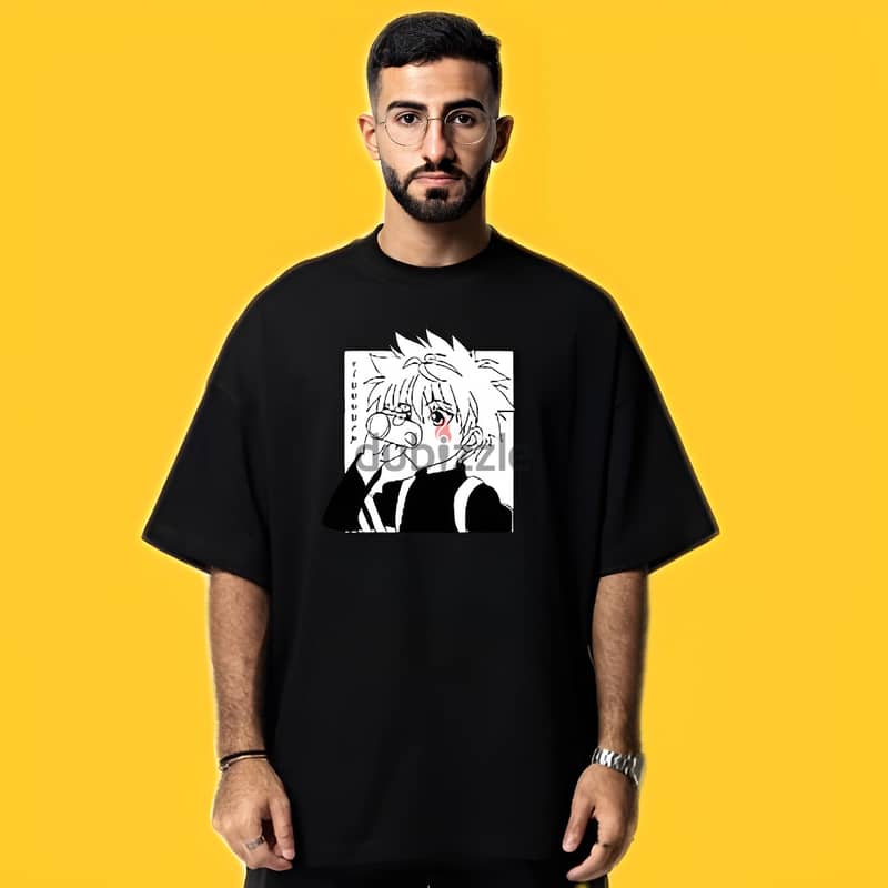 ×Tshirt oversize anme Hunter 0