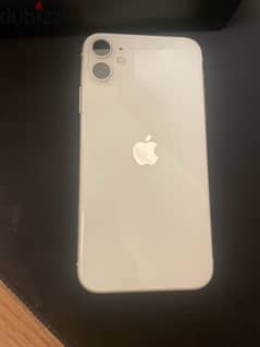 بطارية مية في المية ‏IPhone 11 لون أبيض بشريحتين