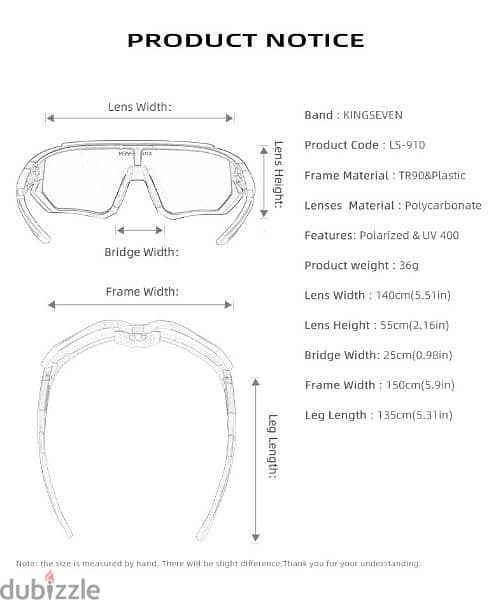 نظارات ركوب الدراجات KINGSEVEN LS-910 3