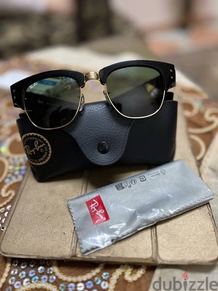 نظارة ريبان ميجاكلوب أصلية rayban Mega Clubmaster RB0316S 901/31 black 3