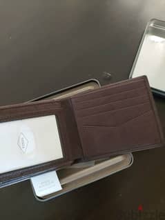 Fossil wallet brown new محفظة فوسيل أصلية جديدة