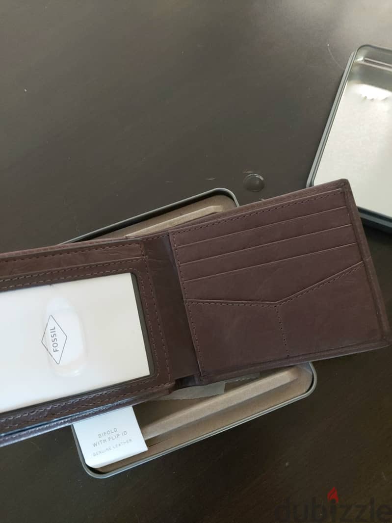 Fossil wallet brown new محفظة فوسيل أصلية جديدة 0