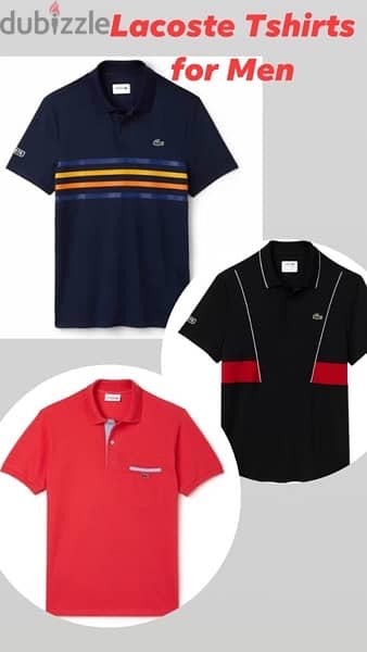 Lacoste polo shirts for men لاكوست بولو تيشيرت رجالي