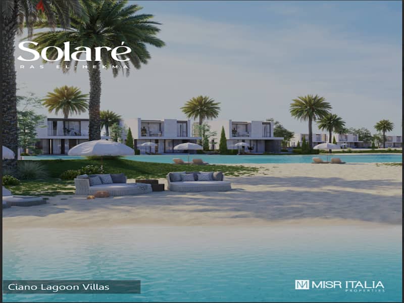 Chalet for sale in Solare Ras El Hekma with developer Misr Italia | Only 5% down payment Fully finished | 25% cash discount 10