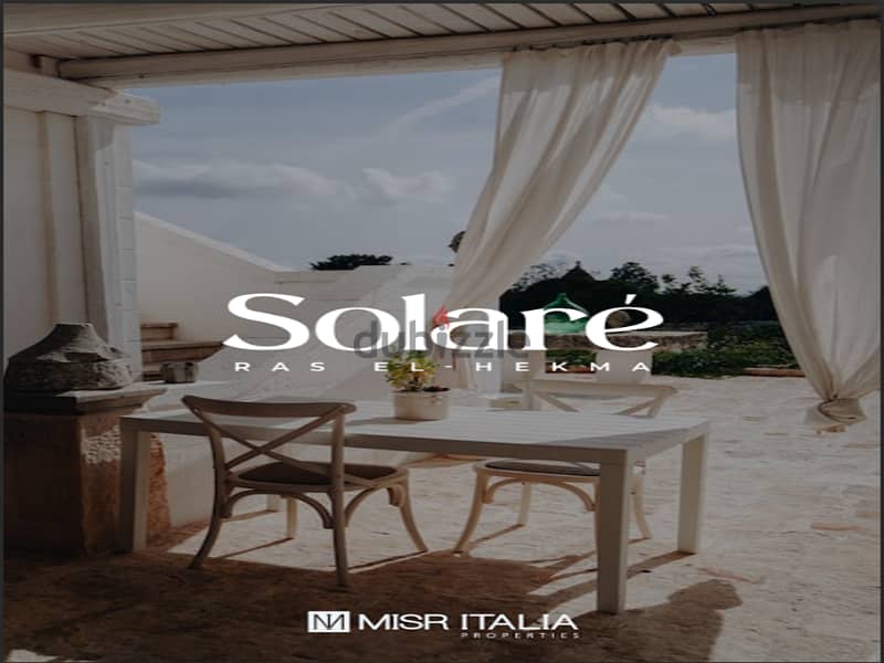 Chalet for sale in Solare Ras El Hekma with developer Misr Italia | Only 5% down payment Fully finished | 25% cash discount 19