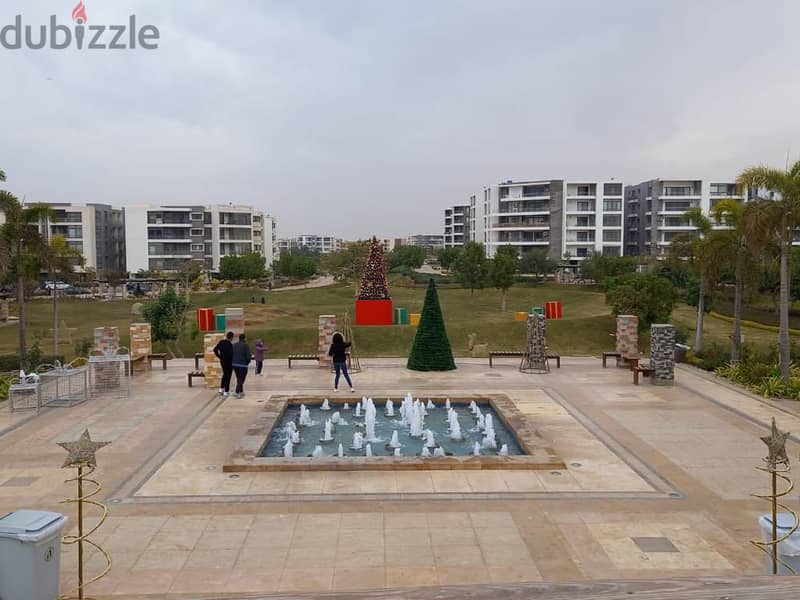 Apartment 162 meters with large garden in a very special location in a high-end compound in New Cairo directly in front of Cairo Airport in Taj City 9