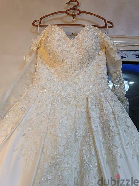 فستان زفاف ليلة العمر من توب نايت استيراد السعودية بخامات عالية الجودة 0