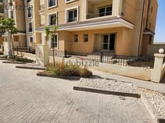 For sale, an apartment + garden in the best location in Mostakbal City, next to Madinaty, in the SARAI Compound, in installments over 8 years