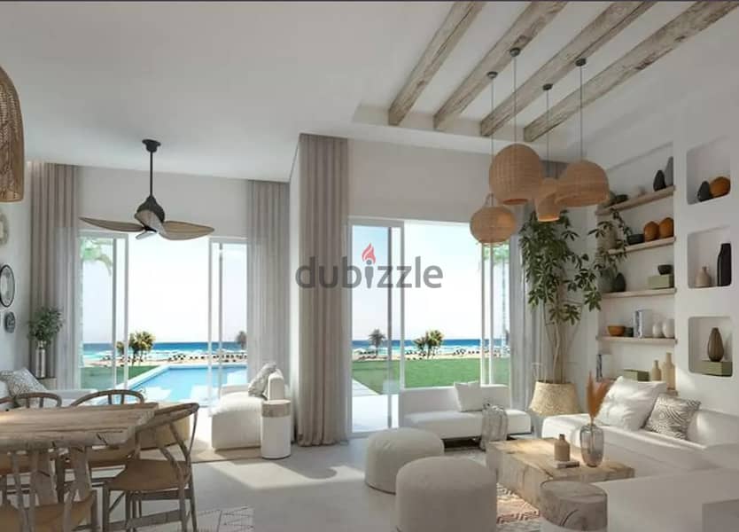 Beach chalet ground floor with garden with the lowest down payment and the best installment With a direct view of the sea, 0
