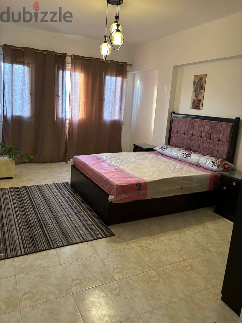 apartment for rent in Katameya Gardens Compound A fully furnished, air-conditioned, next to the American University and near Da Spot Mall, Midtown, an 2