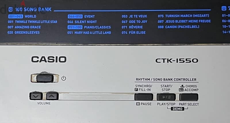 ORG casio CTK-1550 3