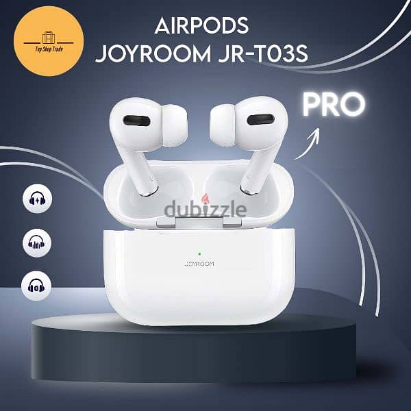 عاوز اير بودز بسعر مفاجأ جدا Airpods Joyroom JR-T03S PRO بسعر 350 جنيه 0