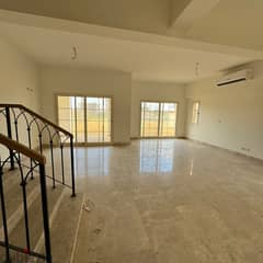 For rent fully finished with AC`S and kitchen twin house villa in Uptown New Cairo - اب تاون القاهره الجديده