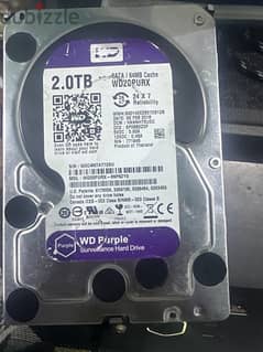 هارد ويسترن بنفسجي ٢ تيرا WD purple HDD 2TB