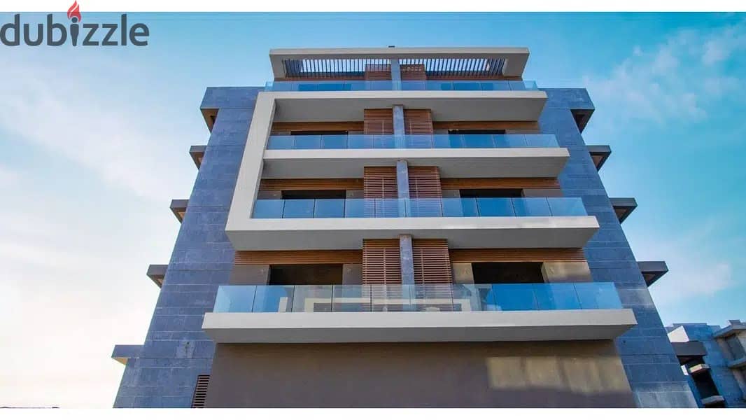 A luxury apartment with a private garden, fully finished, immediate receipt, ready to move in, in the heart of El Tajma, La Vista El Patio 7 2