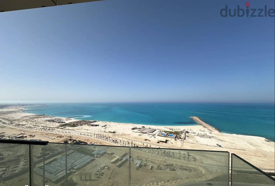 Fully Finished with AC Apartment for sale-full sea view in Alamein 0