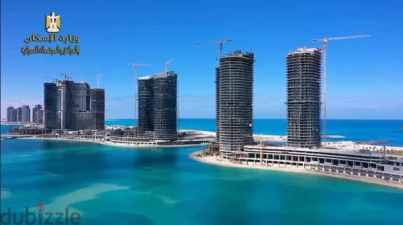 باقل من سعر السوق ب ١٠ مليون شقة بالتكيفات sea view في ابراج العلمين 2