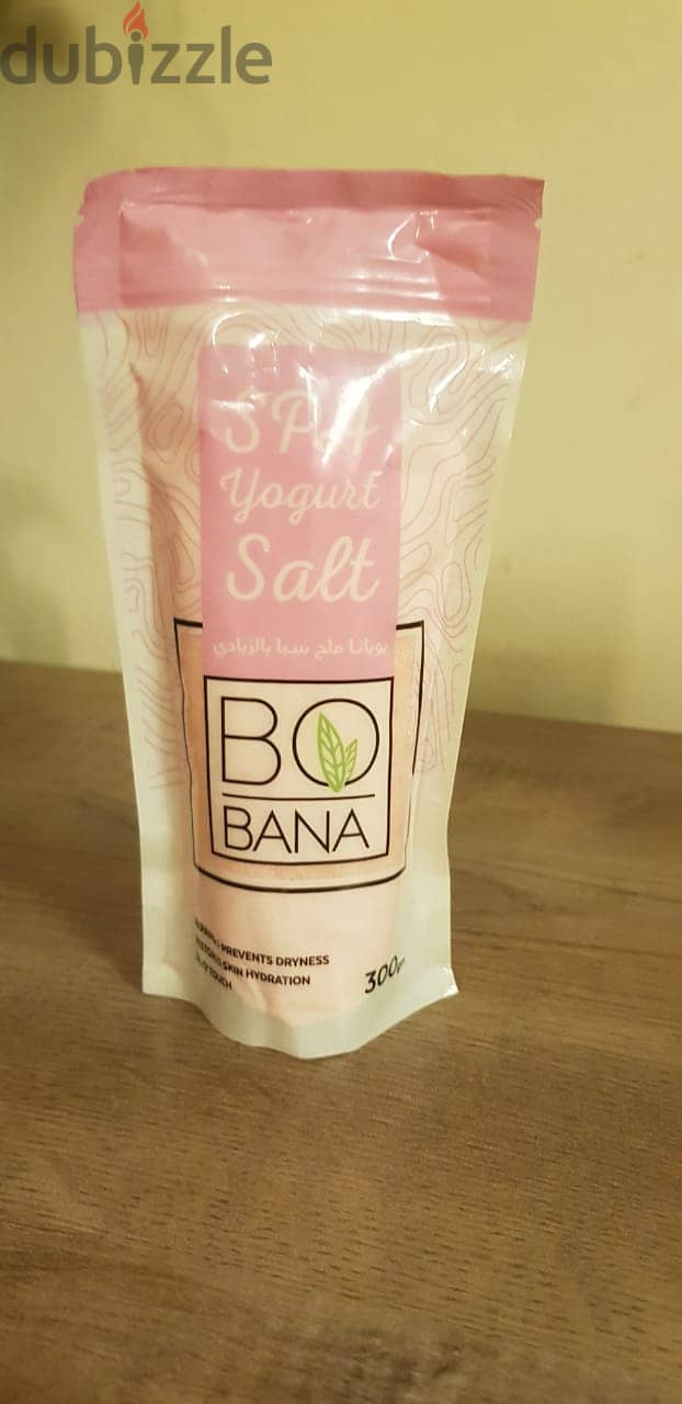 Bobana yogurt spa salt 300gm بوبانا ملح السبا بالزبادي ٣٠٠ جرام 0