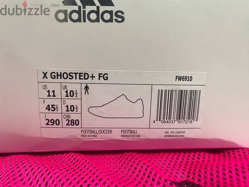 Adidas X Ghosted+ FG 45 1/3 5