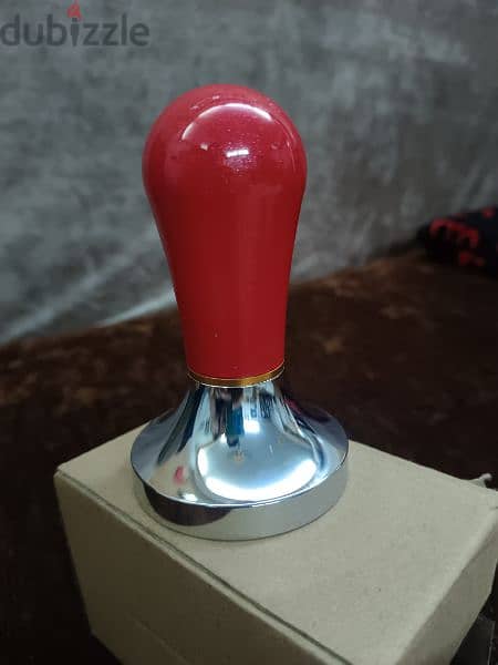 مكبس اسبريسو مقاس 58 جديد متبرشمWood tamper 0