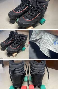 حذاء تزحلق باتيناج skate . . مقاس ٣٧ . . ماركة decathlon