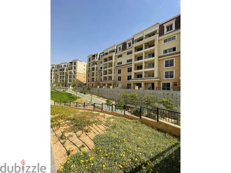 apartment with less price in sarai compound with garden 158 m fully finished ready to move 3