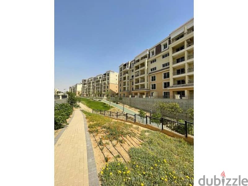 apartment with less price in sarai compound with garden 158 m fully finished ready to move 5