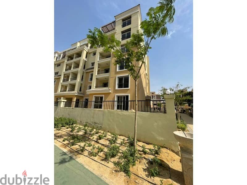 apartment with less price in sarai compound with garden 158 m fully finished ready to move 6