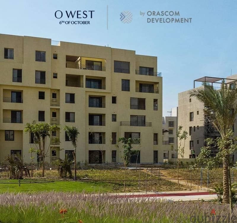 شقة بجاردن للبيع بكمبوند أويست Apartment with garden for sale at Owest 6