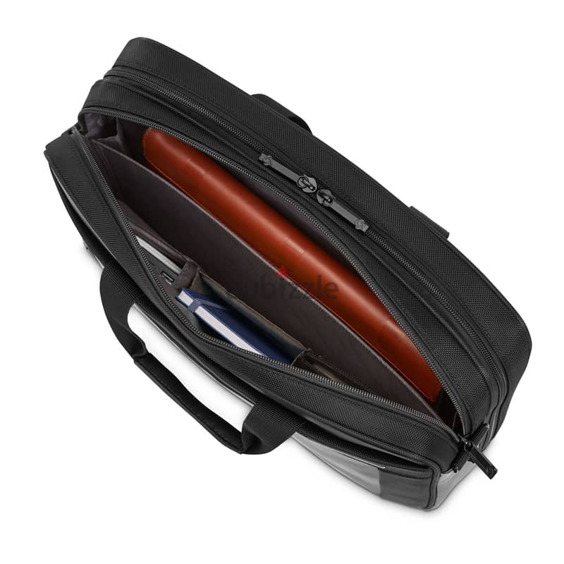 New Samsonite Leather Brief Laptop Bag 15.6" 1