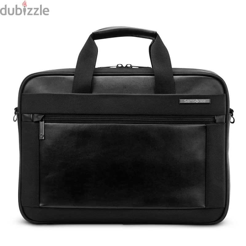 New Samsonite Leather Brief Laptop Bag 15.6" 7