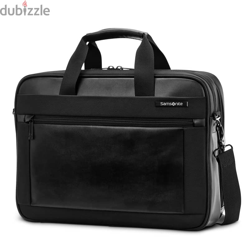 New Samsonite Leather Brief Laptop Bag 15.6" 8