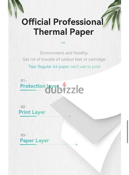 PERIPAGE Bluetooth Thermal Printer, with A4 Thermal Paper 9 rolls 8