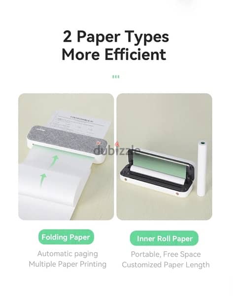 PERIPAGE Bluetooth Thermal Printer, with A4 Thermal Paper 9 rolls 9