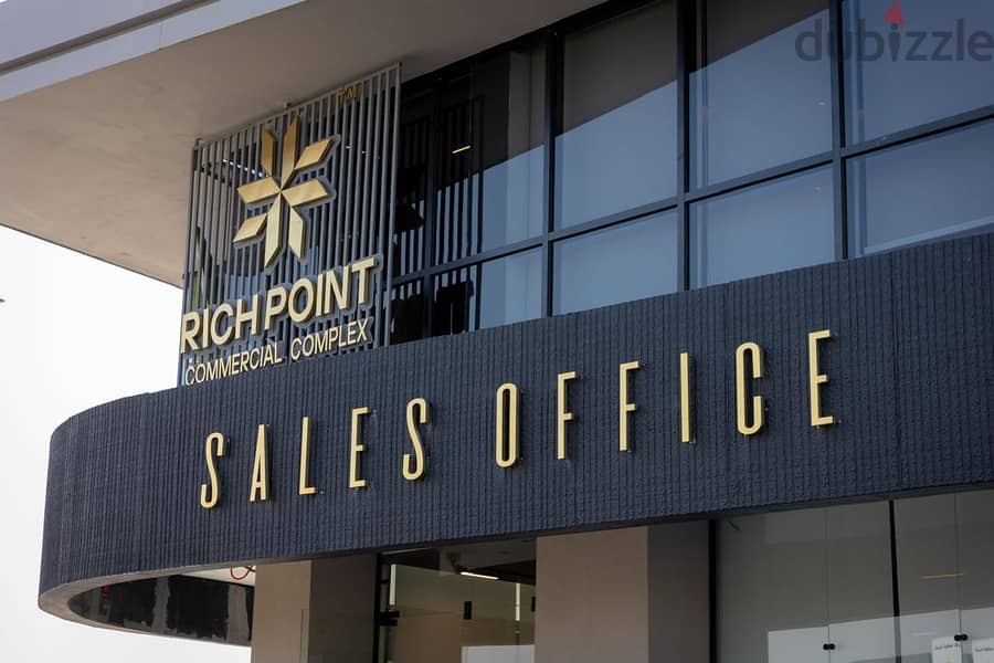 An administrative office for sale in Heliopolis, at Rich Point Mall, located on Joseph Tito Axis in front of the airport 19