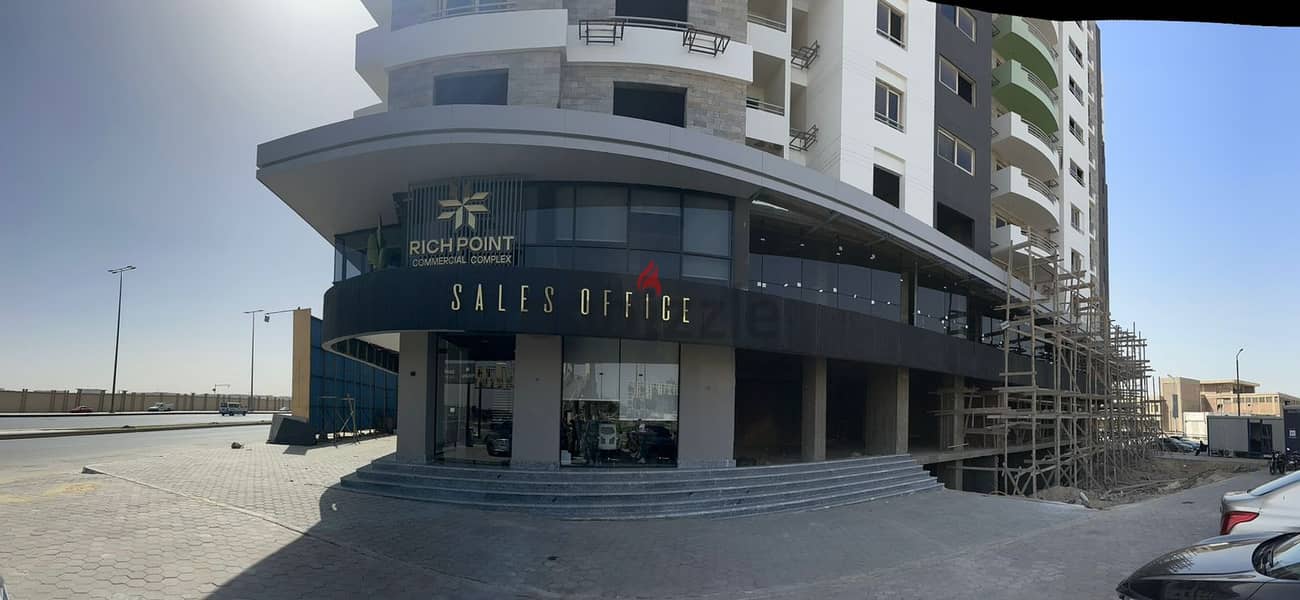An administrative office for sale in Heliopolis, at Rich Point Mall, located on Joseph Tito Axis in front of the airport 21