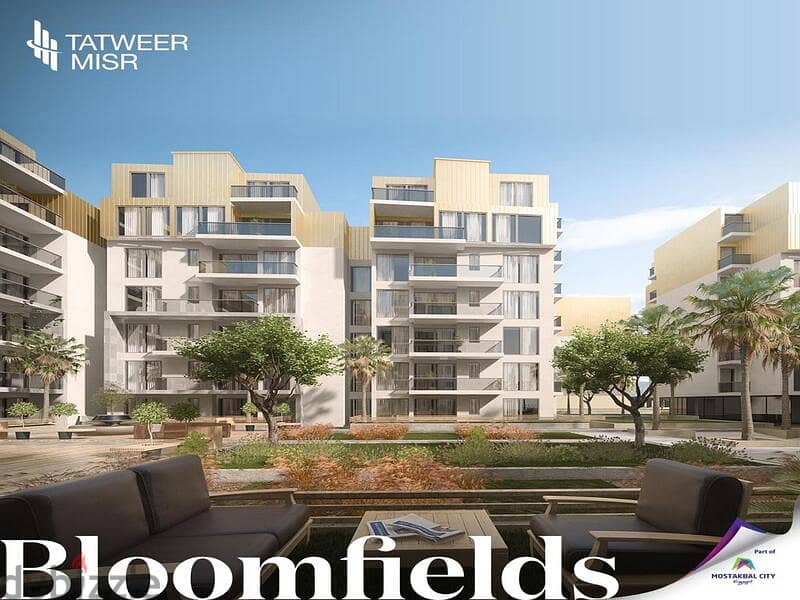 Two-bedroom apartment for sale in Golden Square, with a 10% down payment and equal installments in Bloomfields 20