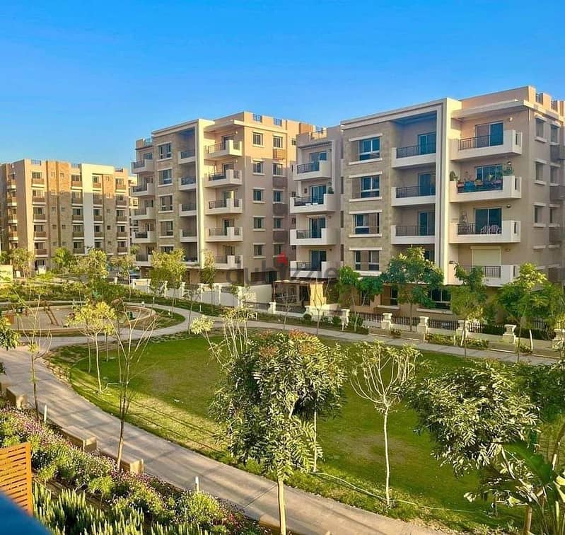 Apartment 166m in landscape view in front of Cairo Airport in Compound Taj City New Cairo 0
