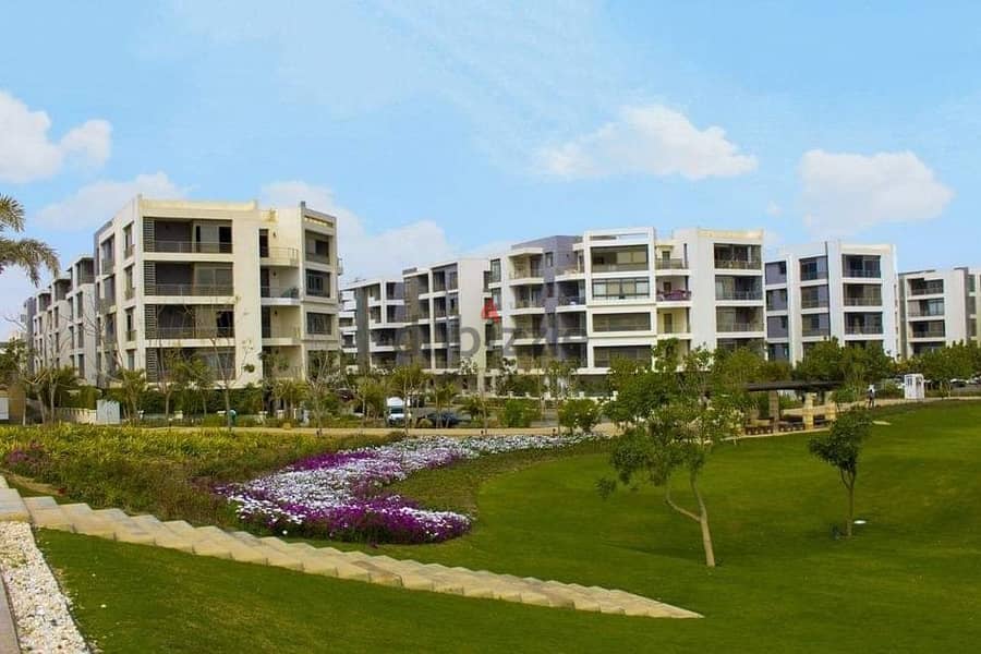 Apartment 166m in landscape view in front of Cairo Airport in Compound Taj City New Cairo 2