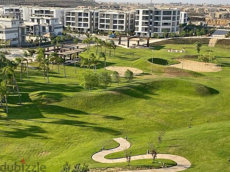 Apartment 166m in landscape view in front of Cairo Airport in Compound Taj City New Cairo 5