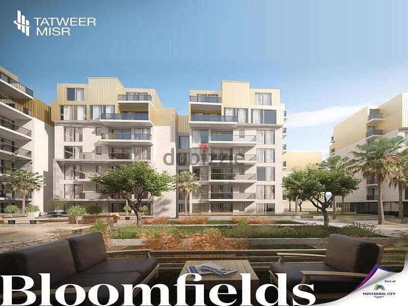 With a 10% down payment, own a two-bedroom apartment for sale in Golden Square and equal installments in Bloomfields 20