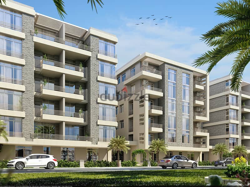Apartment for sale in the Fifth Settlement in Taj City Compound, in interest-free installments, with a distinctive view with a landscape view 0