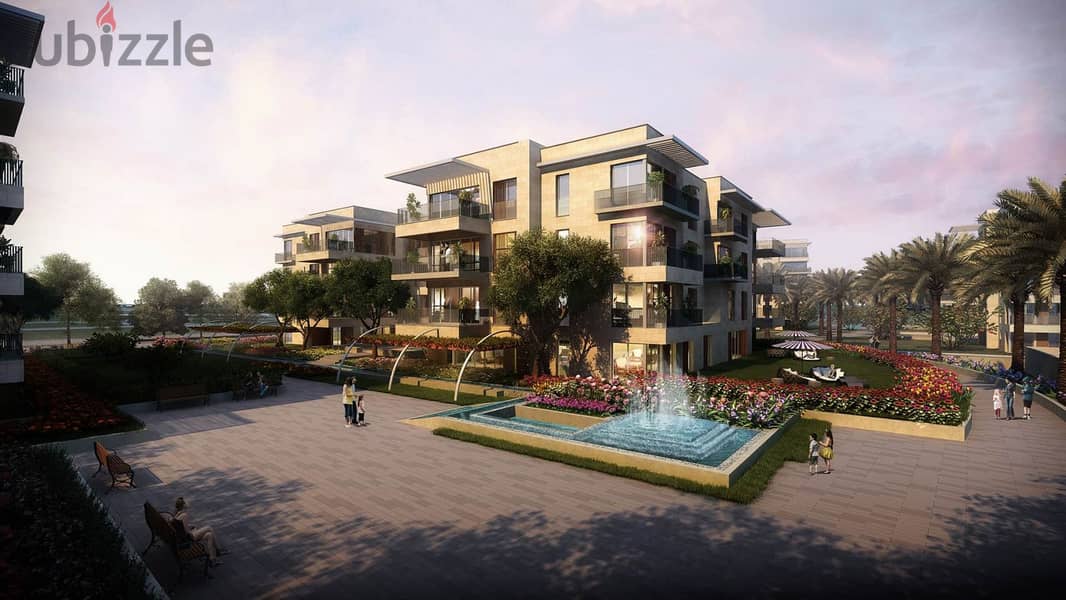 Apartment for sale in the Fifth Settlement in Taj City Compound, in interest-free installments, with a distinctive view with a landscape view 11