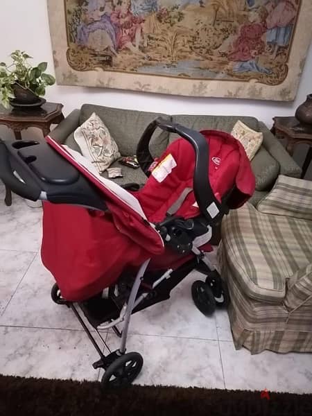 car seat and stroller and kids bed 14