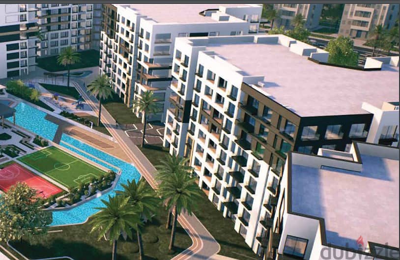 With an 8% down payment and installments over 10 years, an apartment for sale in Smart Compound in the Administrative Capital 2