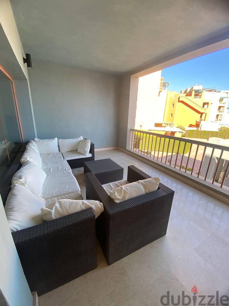 fully Furnished apartment 137m  for resale at New Marina Elgouna 11