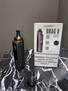 Voopo Drag X with both MTL and DL tank