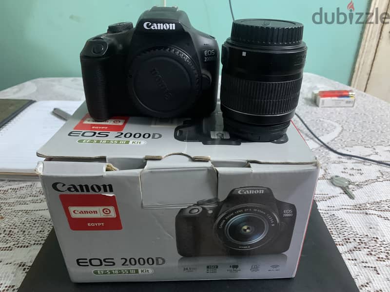 Canon 2000d w lens 0