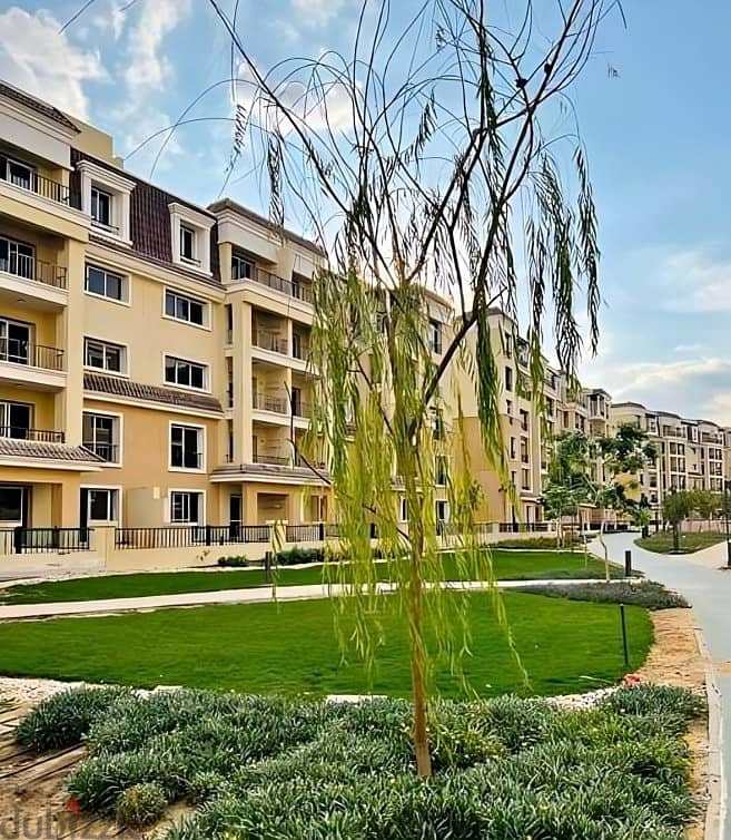 113 sqm apartment in front of Madinaty with a 10% down payment and the rest with facilities over the longest payment period in Sarai Compound, New Cai 2