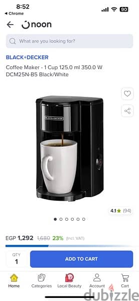 coffee  machine black and decker 3